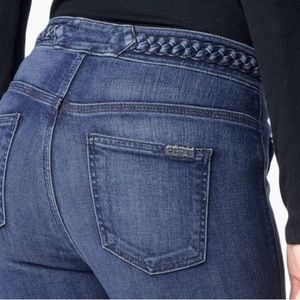 7 for all mankind skinny jeans - braided denim